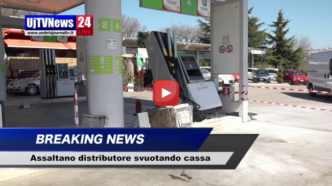 Assalto colonnina dei soldi del distributore, accade a Perugia