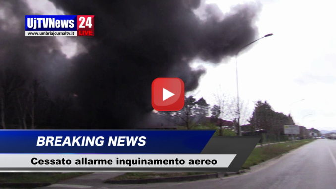 Incendio Biondi Recuperi, cessato l’allarme dell’inquinamento aereo