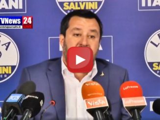 Diretta streaming, Matteo Salvini parla della vittoria della Basilicata