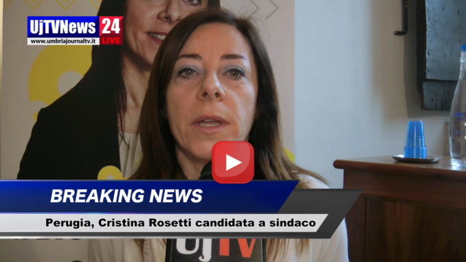 Elezioni Perugia, Cristina Rosetti corre da sola, si candida a sindaco
