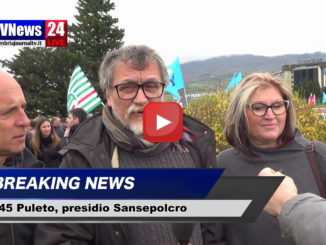 E45 Puleto, presidio Sansepolcro, intervista ai segretari della CGIL