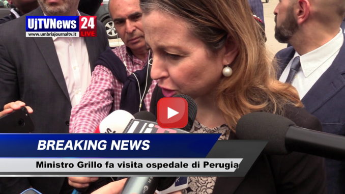 Ministro della Salute Giulia Grillo visita l'azienda ospedaliera di Perugia