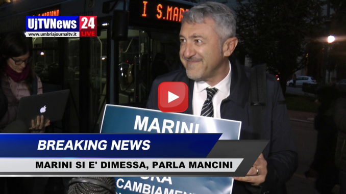 Catiuscia Marini si è dimessa, parla il consigliere Mancini