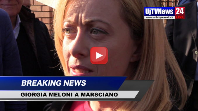 Giorgia Meloni a Marsciano contro il centro islamico
