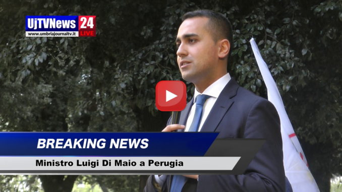 Luigi Di Maio a Perugia, a giorni ddl stop nomine politiche sanità
