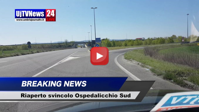 Anas, riaperto lo svincolo a Ospedalicchio Sud sulla 75 Centrale Umbra Titolo del sito Titolo Categoria primaria Separatore