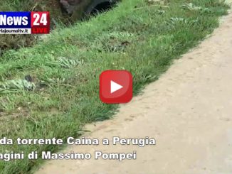 Esonda il torrente Caina tra Pila e Badiola a Perugia