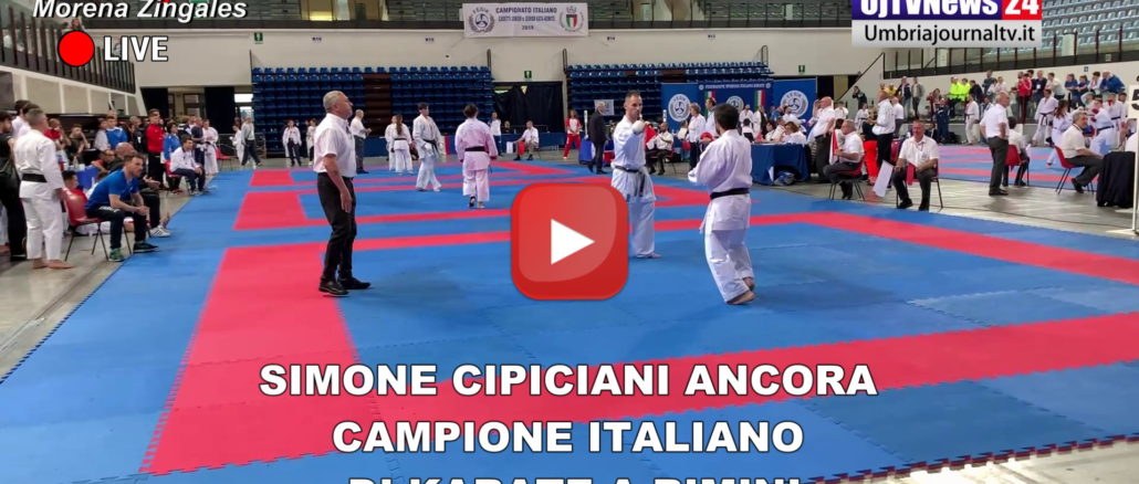 Simone Cipiciani ancora campione italiano di karate a Rimini