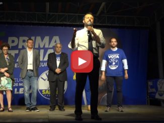 La Lega chiude campagna elettorale a Piacenza Salvini ancora altra diretta