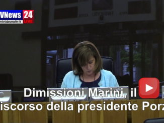 Dimissioni Marini, il discorso della presidente Porzi in aula