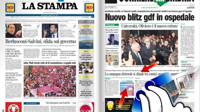 La rassegna stampa video, sfogliabile e scaricabile del 24 maggio 2019