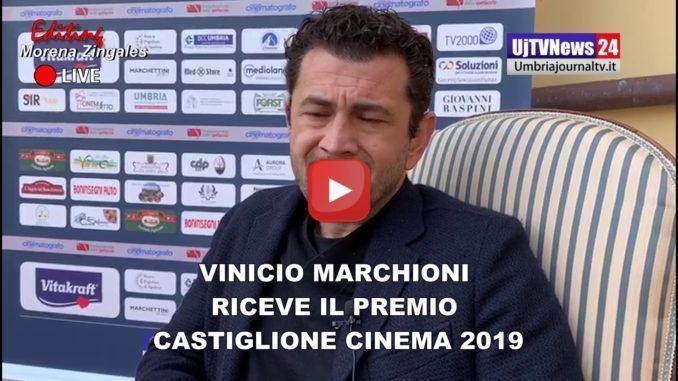 Vinicio Marchioni riceve il premio Castiglione Cinema 2019