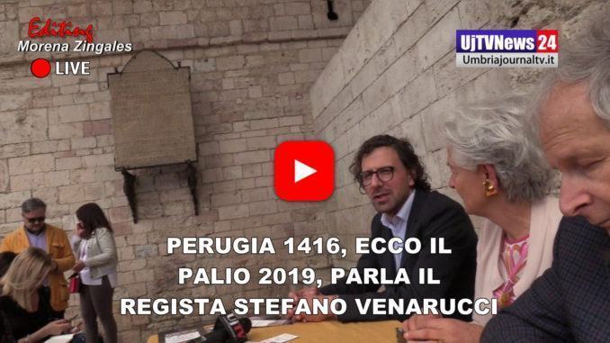 Perugia 1416, svelato il Palio 2019, parla il regista Stefano Venarucci