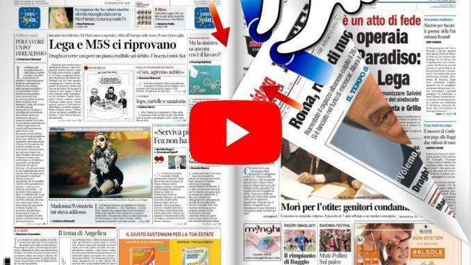 La rassegna stampa video dell'Umbria e nazionale del 7 giugno 2019 anche sfogliabile
