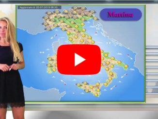 Previsioni del tempo del Centro Meteo italiano per mercoledì 3 luglio 2019