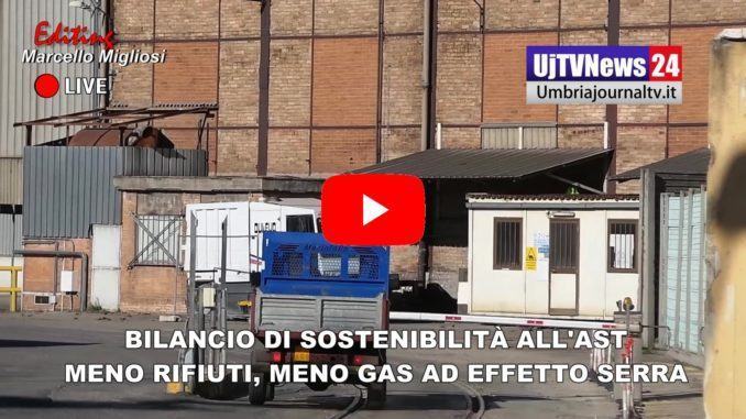 Bilancio di sostenibilità all'Ast, meno rifiuti e meno gas ad effetto serra