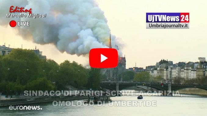 Sindaco di Parigi scrive a Carizia di Umbertide, dopo Notre Dame
