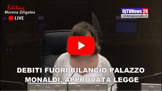 Debito fuori bilancio Palazzo Monaldi, consiglio approva legge
