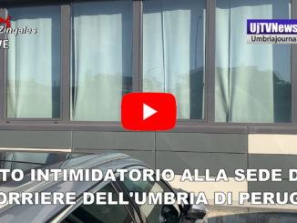 Atto intimidatorio alla sede del Corriere dell’Umbria, a Perugia