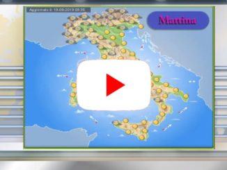 Meteo 20 Agosto 2019 ancora bel tempo e del clima estivo