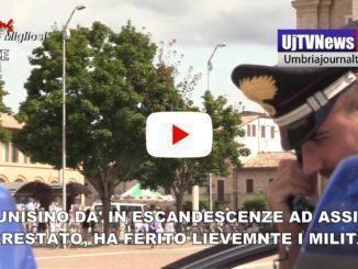 Arrestato per escandescenze ad Assisi ha ferito i militari, tunisino armato