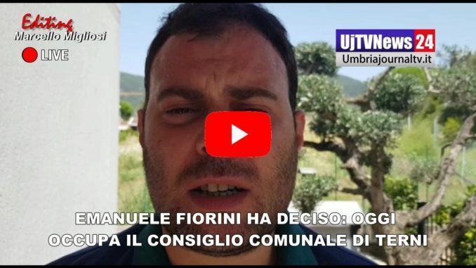 Rimpasto di Giunta a Terni, Emanuele Fiorini occupa sala dei Consiglio |Video