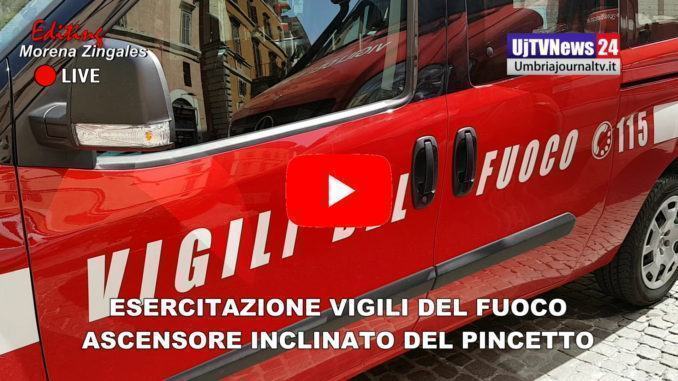 Minimetrò, vigili del fuoco all'ascensore inclinato del Pincetto, era esercitazione
