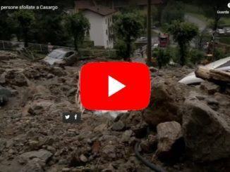 Lecco bomba di fango: 146 persone sfollate a Casargo