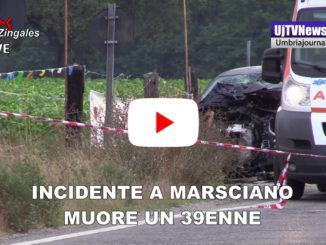 Incidente a Marsciano, scooter in fiamme, muore 39enne