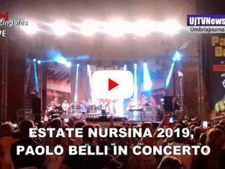 Paolo Belli e la sua Big band a Norcia, allegria e voglia di andare avanti