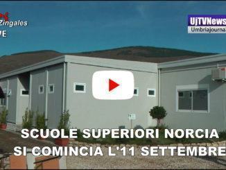 Studenti scuole superiori Norcia, inizio è l'11 settembre