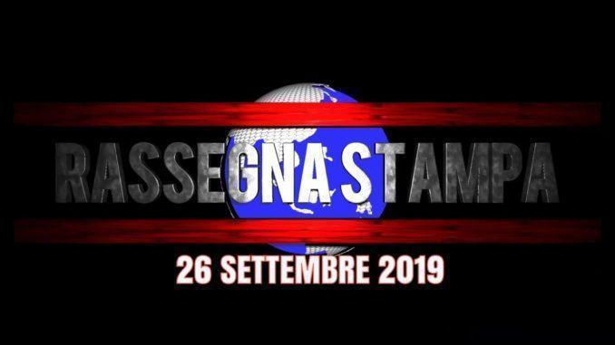 Rassegna stampa dell’Umbria 26 settembre 2019 UjTV News24 LIVE