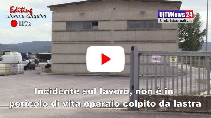Incidente sul lavoro, non è grave operaio colpito da lastra