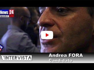Intervista ad Andrea Fora giorno presentazione lista Bianconi Presidente