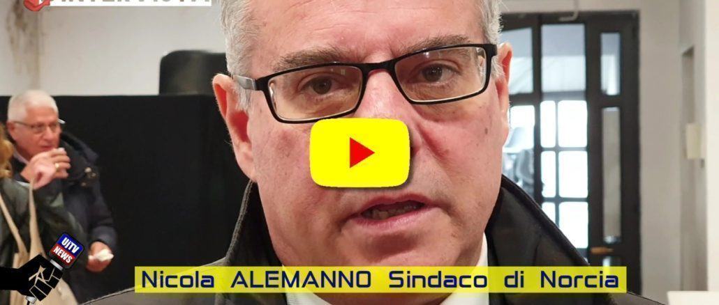 Ministro Dario Franceschini a Norcia per il terzo anniversario del sisma
