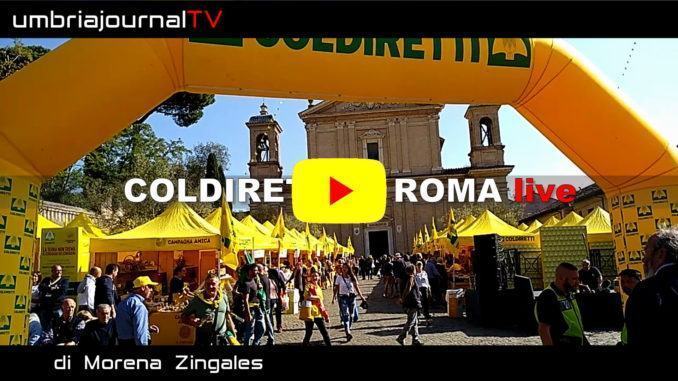 Terremoto, prodotti Coldiretti a Roma, sos lavoro, centinaia in protesta