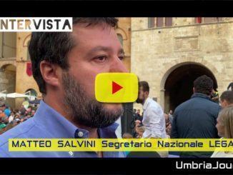Elezioni Umbria, l'intervista con Matteo Salvini a Todi