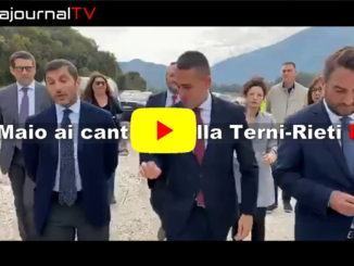 Elezioni Umbria, Di Maio visita il cantiere del progetto Quadrilatero
