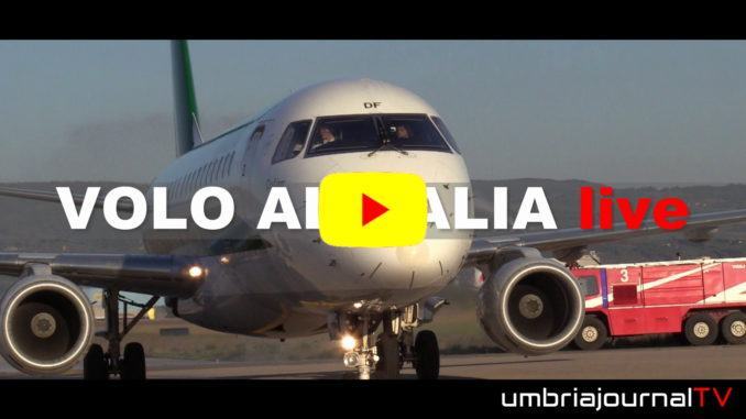 Aeroporto, battesimo di volo tratta Perugia Milano e viceversa, attivo da oggi
