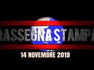 Le prime pagine dei giornali, rassegna stampa del 14 11 2019