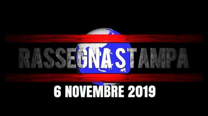 Prime pagine del 6 novembre 2019 rassegna stampa nazionale e umbra