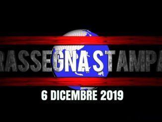Lettura dei titoli prime pagine giornali 6 dicembre 2019 la rassegna stampa
