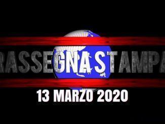 La video rassegna stampa di venerdì 13 marzo 2020