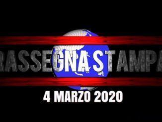 Guarda la rassegna stampa nazionale e locale del 4 marzo 2020, mercoledì