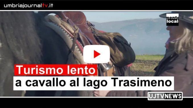 Video passeggiata a cavallo al lago Trasimeno, turismo lento