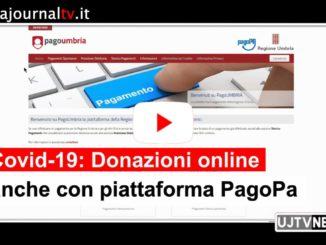 Coronavirus, anche piattaforma 'Pagoumbria' per donazioni