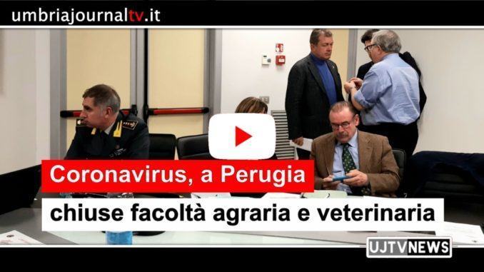 Coronavirus, chiuse facoltà agraria e veterinaria di Perugia
