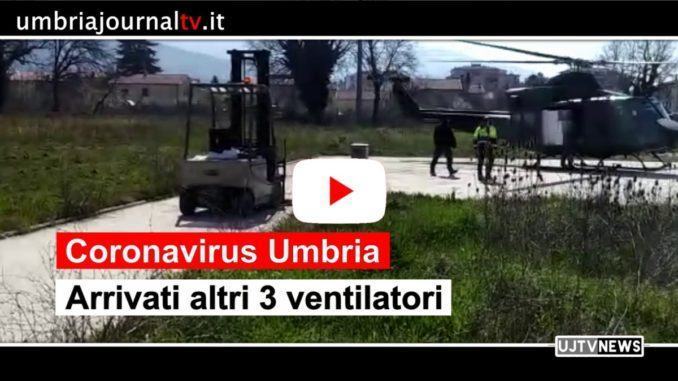 Coronavirus, arrivati altri 3 ventilatori polmonari in Umbria