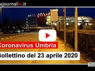 Coronavirus, al 23 aprile in Umbria scendono a 489 gli attuali positivi
