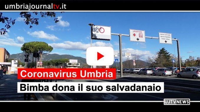 Coronavirus, bimba dona salvadanaio ad ospedale di Terni